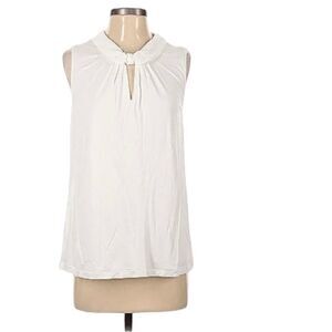 Cabi Off-White Sleeveless Keyhole Blouse Women's Small